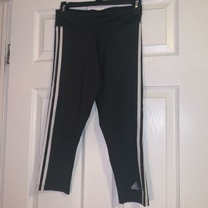 Adidas Knee Length Black Climate Leggings